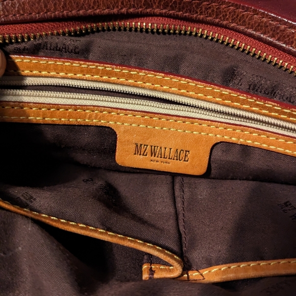 MZ Wallace Boysenberry Kate ii handbag with pouch - Picture 4 of 6